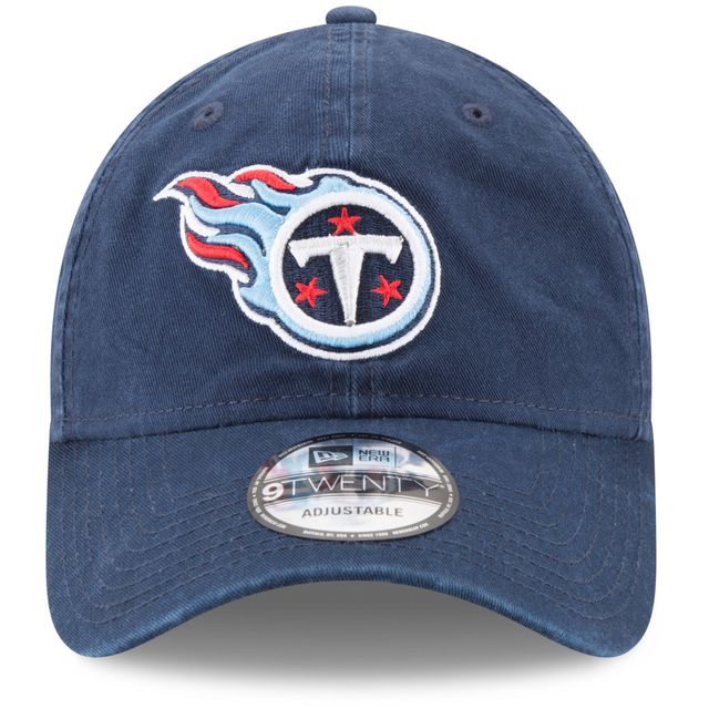 Casquette New Era Tennessee Titans Core Classic 9TWENTY bleu marine pour hommes - Casquette ajustable