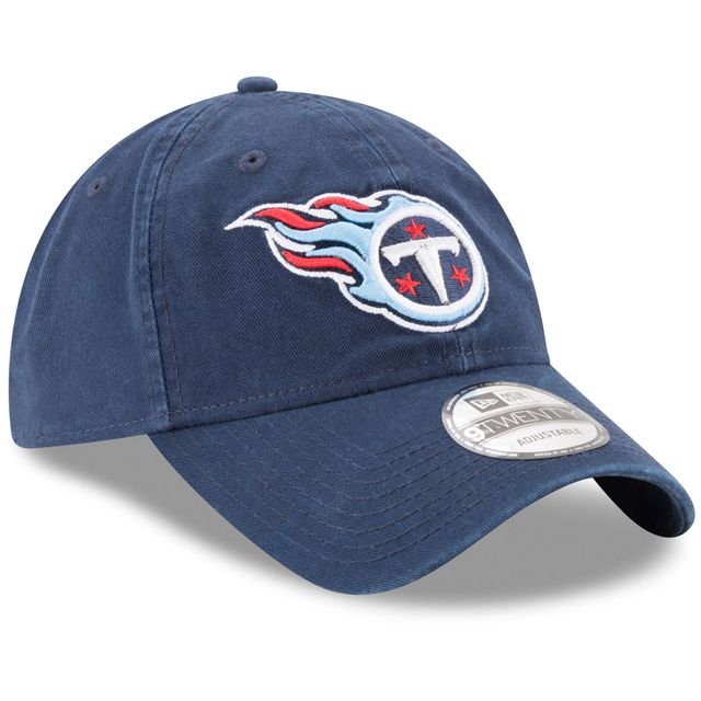 Casquette New Era Tennessee Titans Core Classic 9TWENTY bleu marine pour hommes - Casquette ajustable