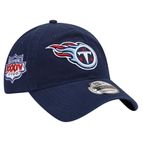 Casquette réglable bleu marine Tennessee Titans Distinct 9TWENTY New Era pour hommes