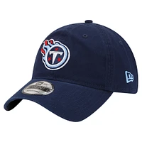 Casquette réglable bleu marine Tennessee Titans Distinct 9TWENTY New Era pour hommes