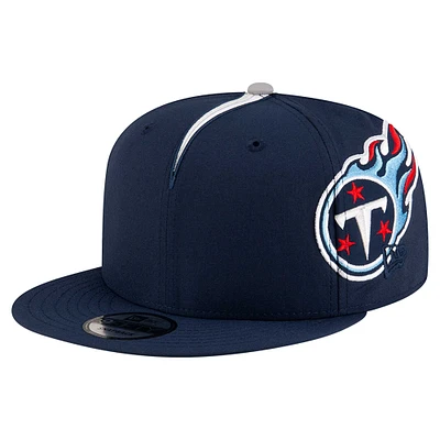 Men's New Era Navy Tennessee Titans  Helmet 9FIFTY Snapback Hat