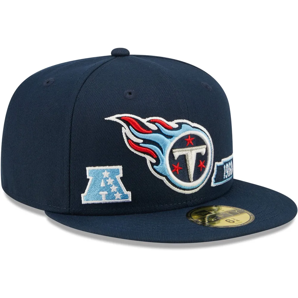 Casquette ajustée 59FIFTY Identity des Titans du Tennessee New Era pour homme, bleu marine