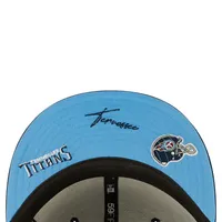 Casquette ajustée 59FIFTY Identity des Titans du Tennessee New Era pour homme, bleu marine