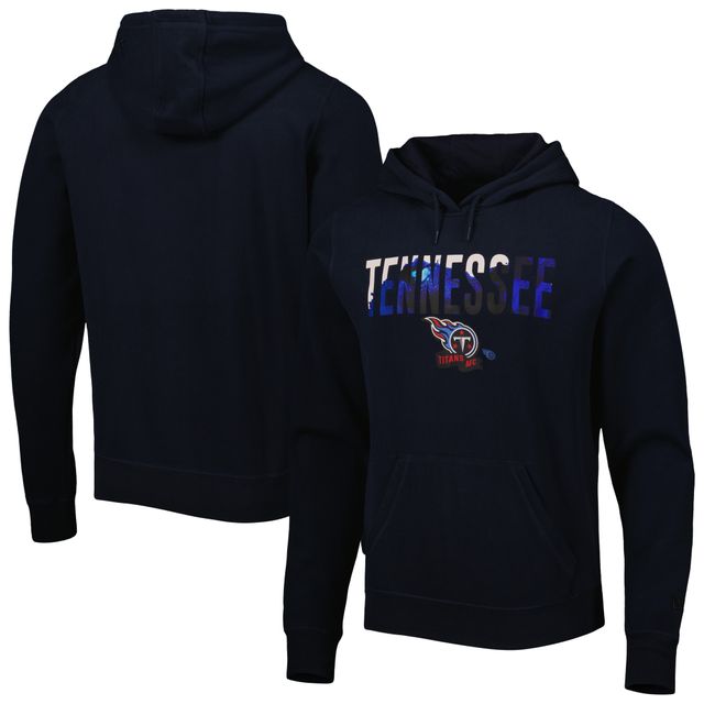 Sweat à capuche bleu marine Tennessee Titans Ink Dye pour homme New Era