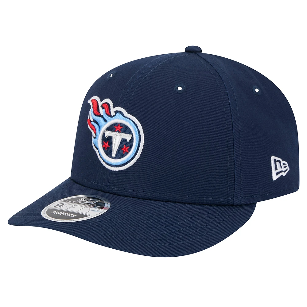 Casquette à visière plate 9FIFTY Tennessee Titans de New Era pour homme, bleu marine