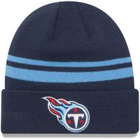 Men's New Era Navy Tennessee Titans Primary Logo - Cuffed Knit Hat