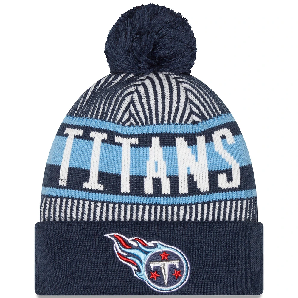 Men's New Era Navy Tennessee Titans Striped