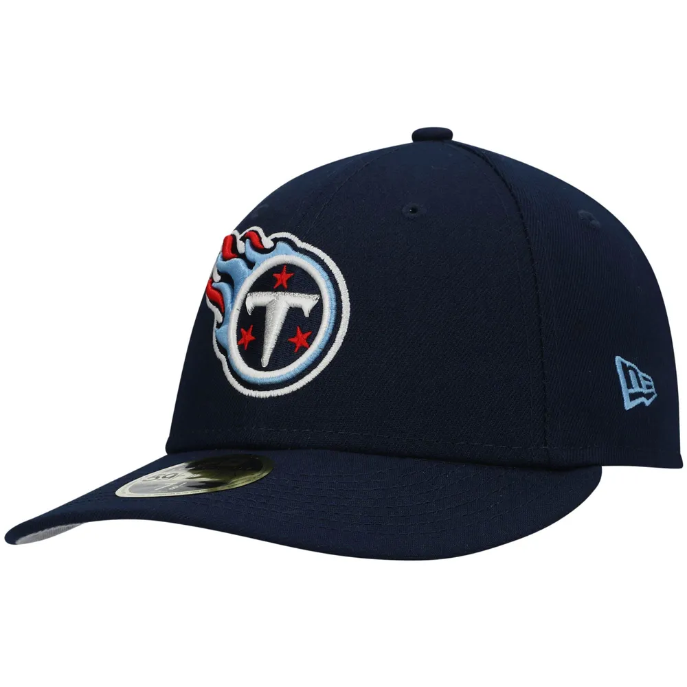 Casquette ajustée 59FIFTY New Era Tennessee Titans Team Low Profile bleu marine pour homme