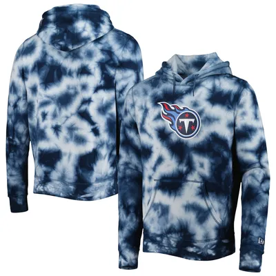 Men's New England Patriots New Era Navy Ink Dye Pullover Hoodie