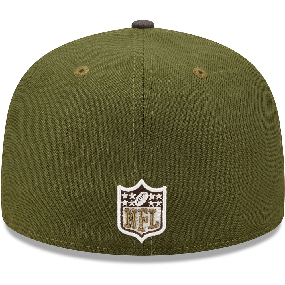 Casquette ajustée New Era Tennessee Titans 2000 Pro Bowl 59FIFTY pour homme, olive/graphite