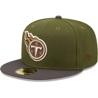 Casquette ajustée New Era Tennessee Titans 2000 Pro Bowl 59FIFTY pour homme, olive/graphite