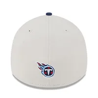 Men's New Era Stone/Navy Tennessee Titans 2023 NFL Draft 39THIRTY Flex Hat