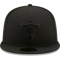 Casquette ajustée 59FIFTY New Era Tennessee Titans noir sur avec logo alternatif pour homme