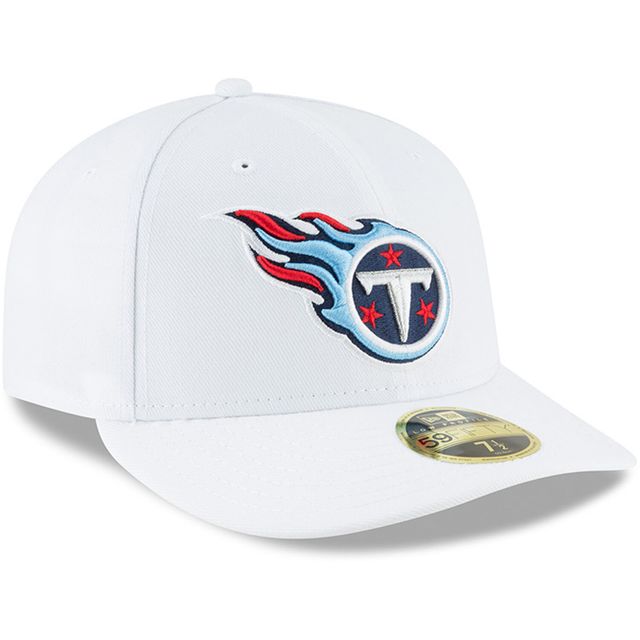 Casquette ajustée 59FIFTY à profil bas des Tennessee Titans Omaha New Era pour homme, blanche