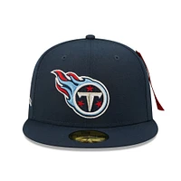 Men's New Era x Alpha Industries Navy Tennessee Titans 59FIFTY Fitted Hat