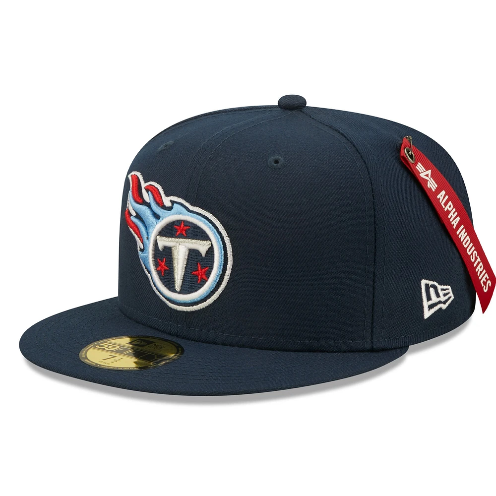 NWE TITAN NAVY NFL ALPHA 59FIFTY HATMENHIC