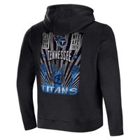 Men's NFL x Darius Rucker Collection by Fanatics Black Tennessee Titans Rocker Full-Zip Hoodie