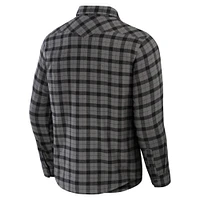 Chemise boutonnée à manches longues en flanelle pour homme de la collection NFL x Darius Rucker par Fanatics, gris, Tennessee Titans