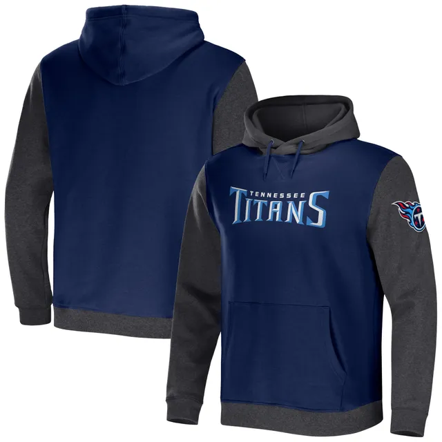 Tennessee Titans Starter Playoffs Color Block Full-Zip Hoodie - Navy/Light  Blue