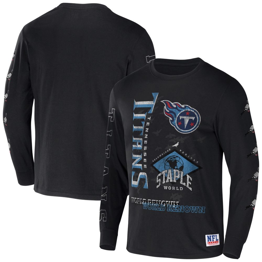 Tennessee Titans Shirt Size XL Gray NFL Football Long Sleeve Mens