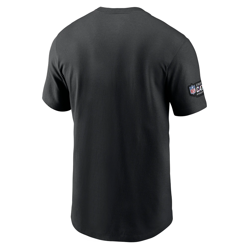 Men's Nike  Black Tennessee Titans Crucial Catch Sideline Tri-Blend T-Shirt