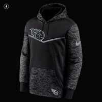 Men's Nike Black Tennessee Titans RFLCTV Chevron Pullover Hoodie