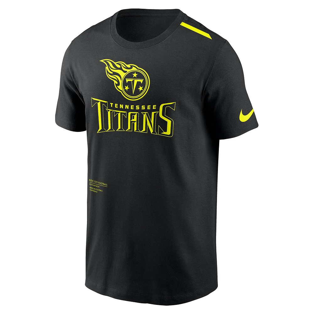 Men's Nike Black Tennessee Titans Volt Performance T-Shirt