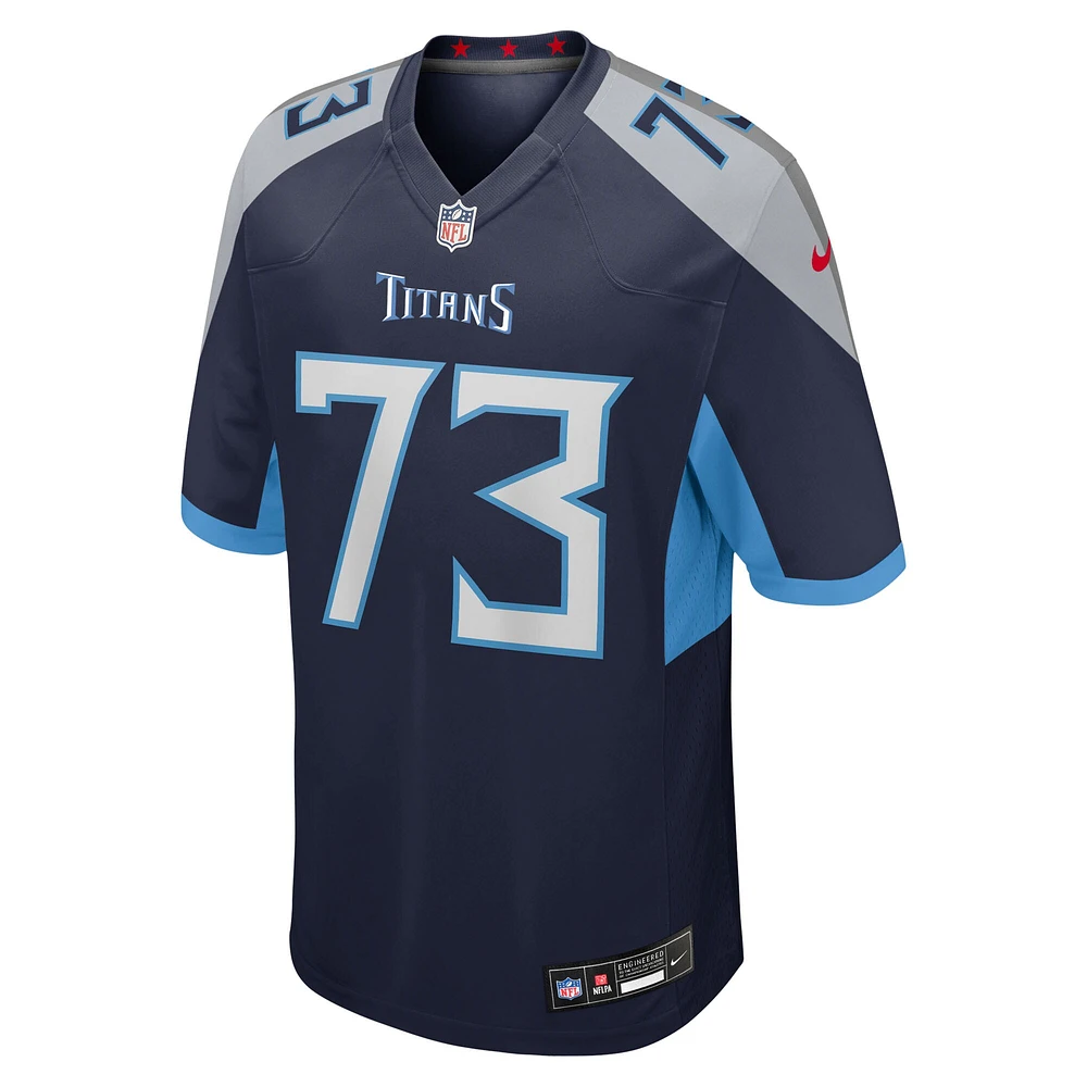 Maillot Nike Blake Hance bleu marine pour homme des Titans du Tennessee