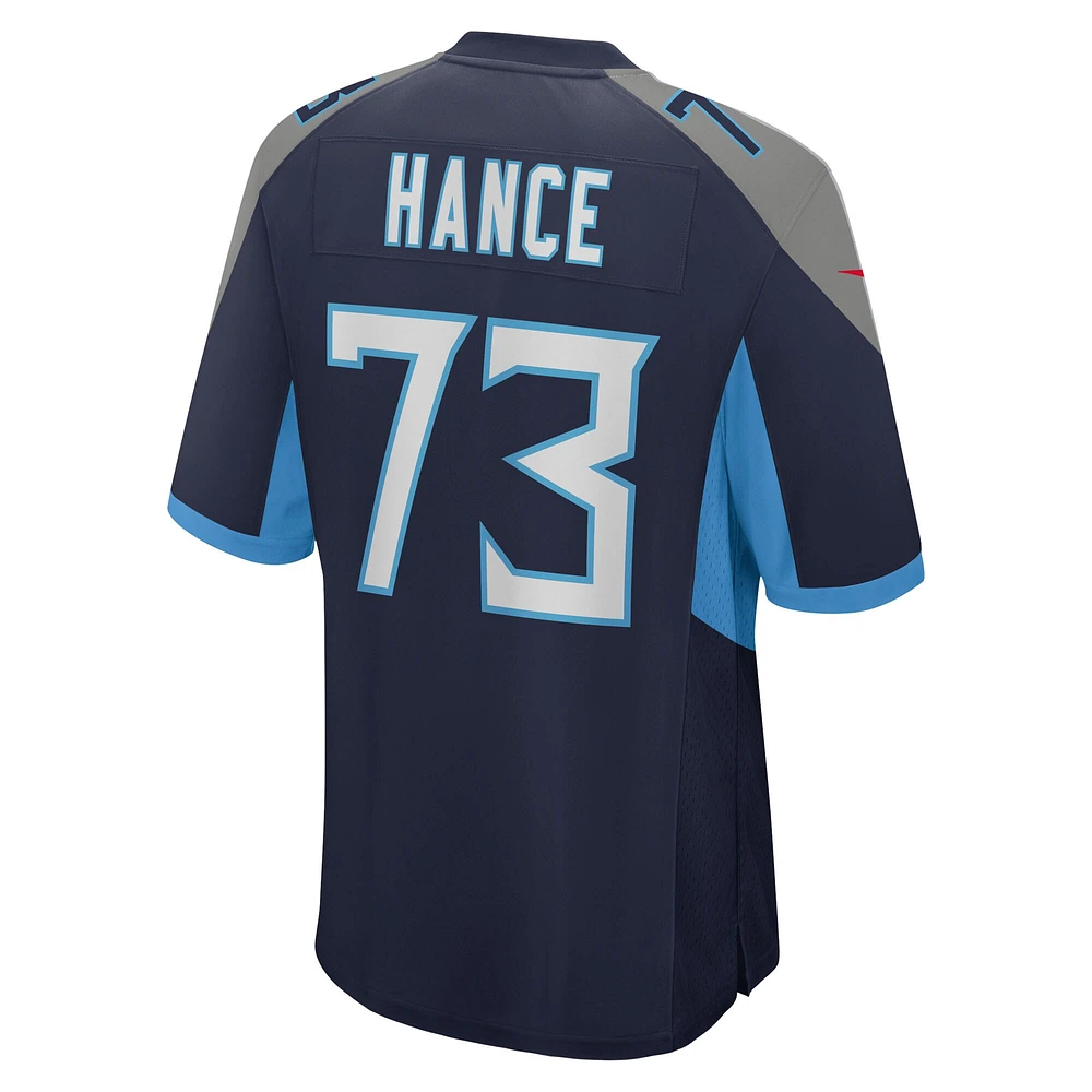 Maillot Nike Blake Hance bleu marine pour homme des Titans du Tennessee