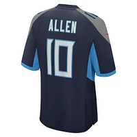 Men's Nike Brandon Allen  Navy Tennessee Titans Team Game Jersey