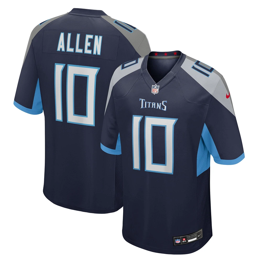 Men's Nike Brandon Allen Navy Tennessee Titans Team Game Jersey