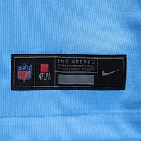 Homme Nike Bruce Matthews Bleu clair Tennessee Titans Oilers Throwback Retired Player Game Jersey