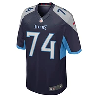 Maillot de joueur retraité Nike Bruce Matthews pour hommes, bleu marine, Tennessee Titans