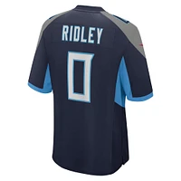 Maillot de match Nike Calvin Ridley bleu marine Tennessee Titans pour homme