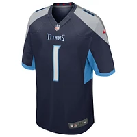 Men's Nike Cameron Ward Navy Tennessee Titans 2025 NFL Draft First Round Pick  Alternate Game Jersey