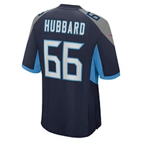 Men's Nike Chris Hubbard  Navy Tennessee Titans Team Game Jersey