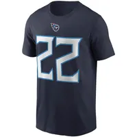 Men's Nike Derrick Henry Navy Tennessee Titans Name & Number T-Shirt