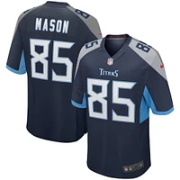 Maillot de joueur retraité Nike Derrick Mason pour hommes, bleu marine, Tennessee Titans Game