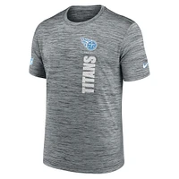 T-shirt Nike gris Tennessee Titans 2024 Sideline Velocity Performance pour homme