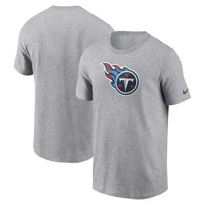 T-shirt essentiel avec logo des Titans du Tennessee Nike gris pour homme