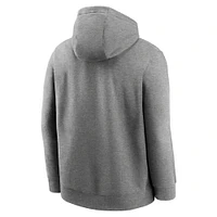 Men's Nike  Heather Charcoal Tennessee Titans Rewind Club Pullover Hoodie