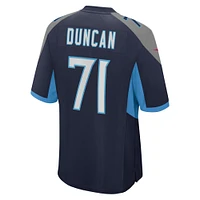 Maillot de match Nike Jaelyn Duncan bleu marine Tennessee Titans pour homme