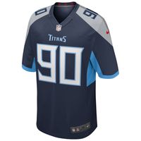 Men's Nike Jevon Kearse Navy Tennessee Titans Game Retired Player Jersey