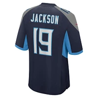 Men's Nike Jha'Quan Jackson  Navy Tennessee Titans Game Jersey