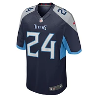 Men's Nike Julius Wood  Navy Tennessee Titans Game Jersey