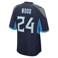 Men's Nike Julius Wood  Navy Tennessee Titans Game Jersey