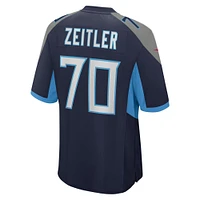 Men's Nike Kevin Zeitler  Navy Tennessee Titans Team Game Jersey
