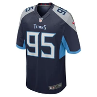 Men's Nike Kyle Peko  Navy Tennessee Titans Team Game Jersey