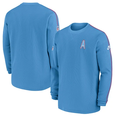 Haut à manches longues Nike bleu clair Tennessee Titans Alternate Logo Coach pour homme