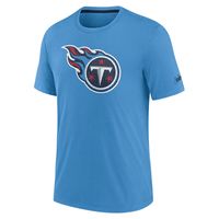 Men's Nike Light Blue Tennessee Titans Playback Logo Tri-Blend T-Shirt